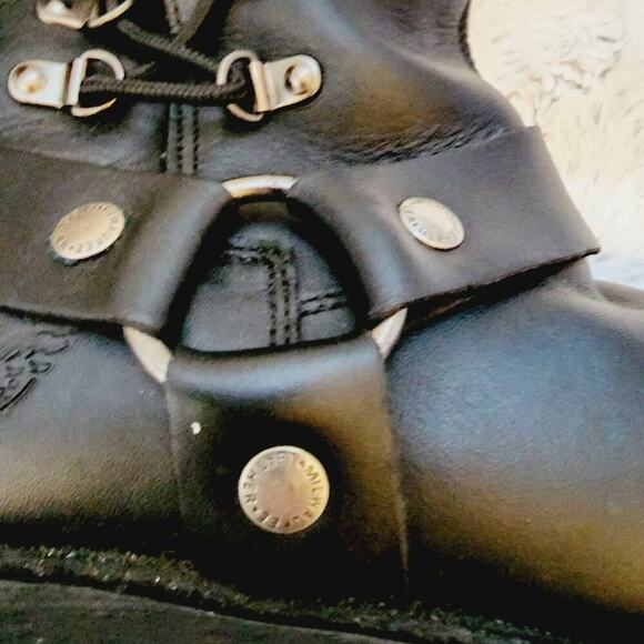 MILWAUKEE LEATHERBLACK LACE UP MOTORCYCLE BOOTS SIZE 6.5 - Picture 12 of 13